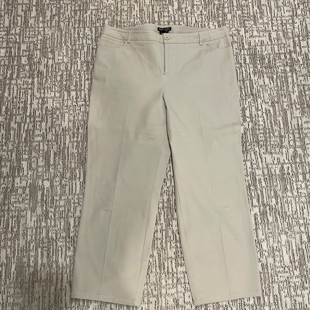 Khaki jean style stretch pant, Peace of Cloth